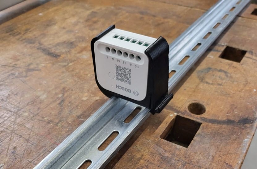 DIN-Rail Holder for Bosch Smart Home Light-/Shuttercontrol II