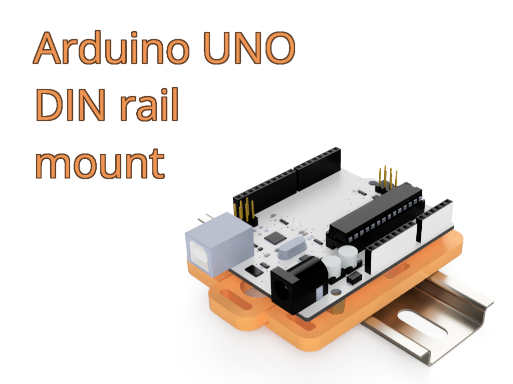 Arduino UNO DIN rail mount
