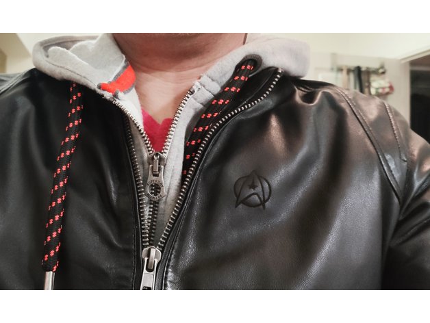 Star Trek Logo On A Leather Jacket