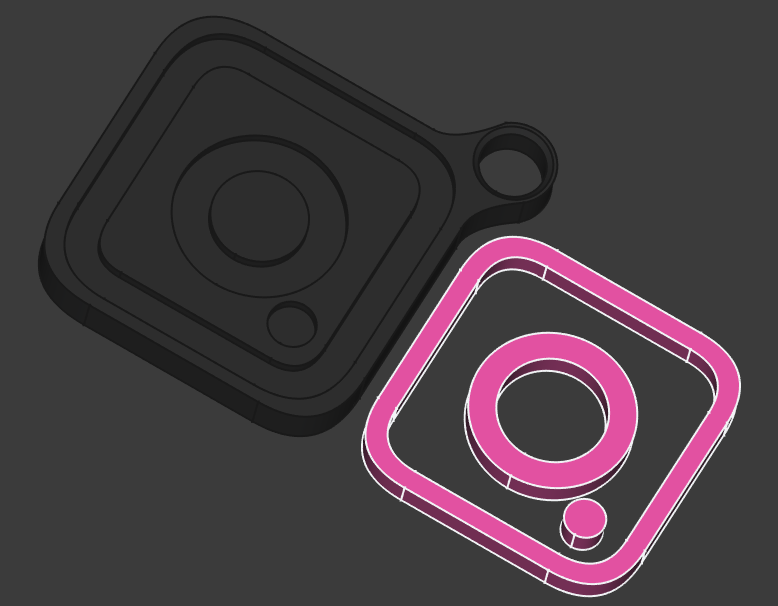 Instagram Logo Keychain