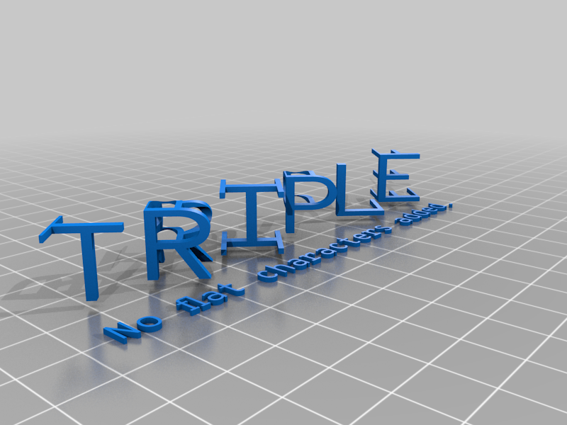 My Customized Triple Letter Blocks Illusion