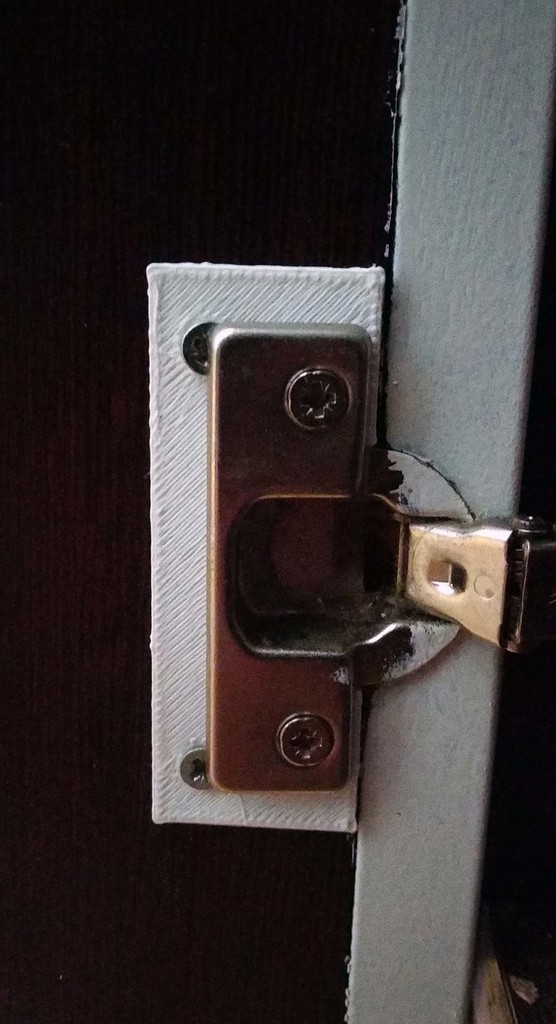 Piece to fix hinges