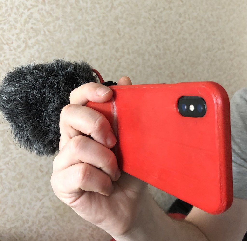 iPhone X Case with Microphone Mount