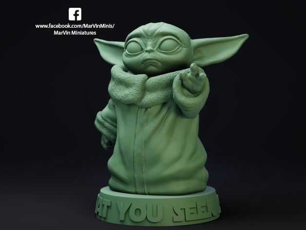 Baby Yoda Free Sample By Marvin Miniatures Thingiverse