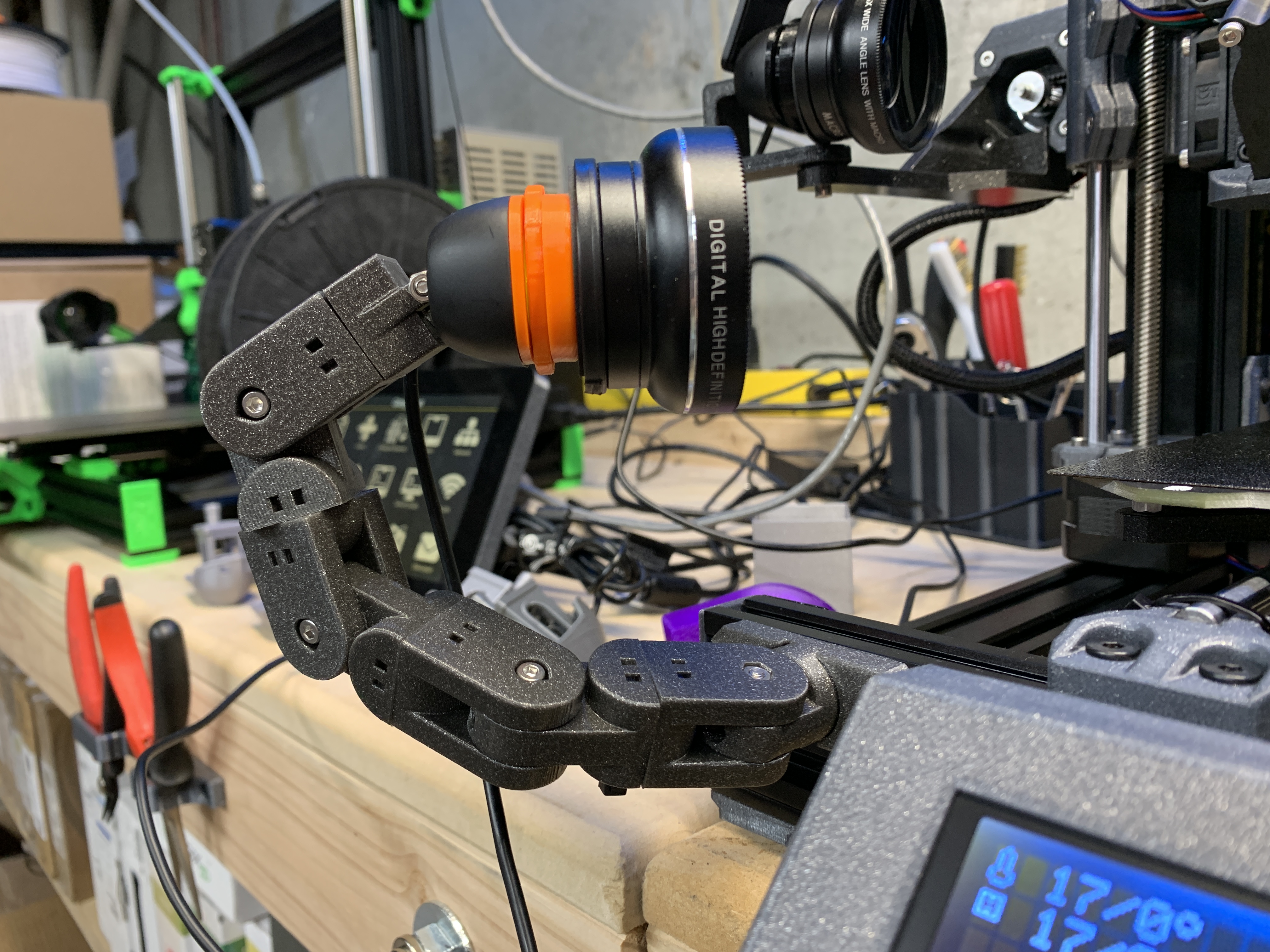 Prusa Bear/Zaribo/MK3 Creality Adjustable Camera Mount