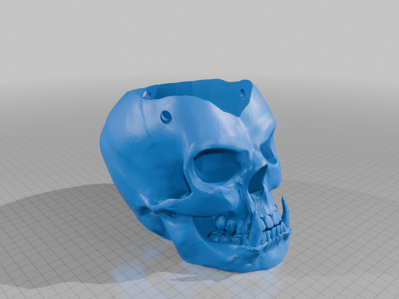 Orc Skull Planter Remix