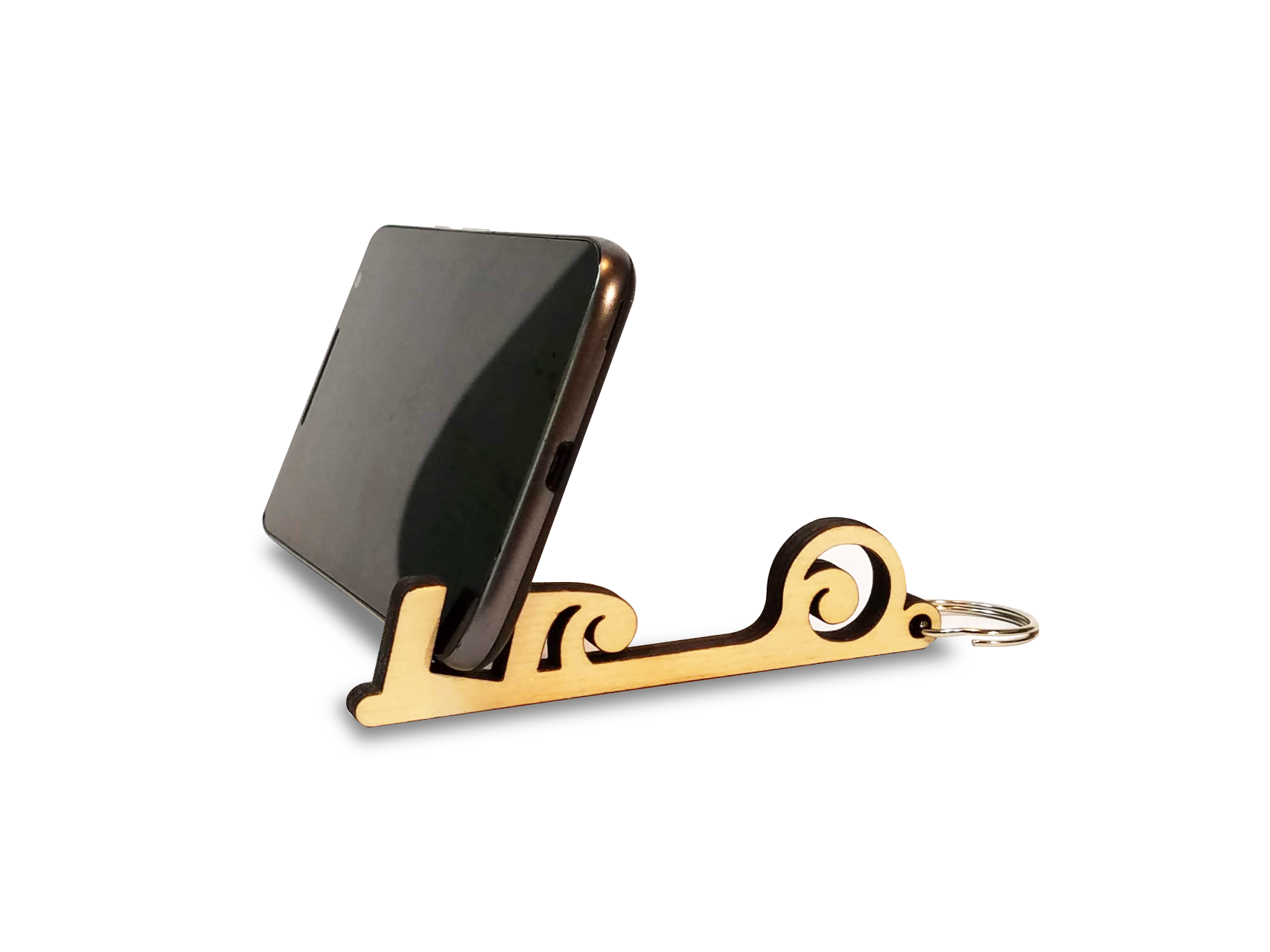 Vintage Key-Chain Cell Phone holder (laser cut) and .STL
