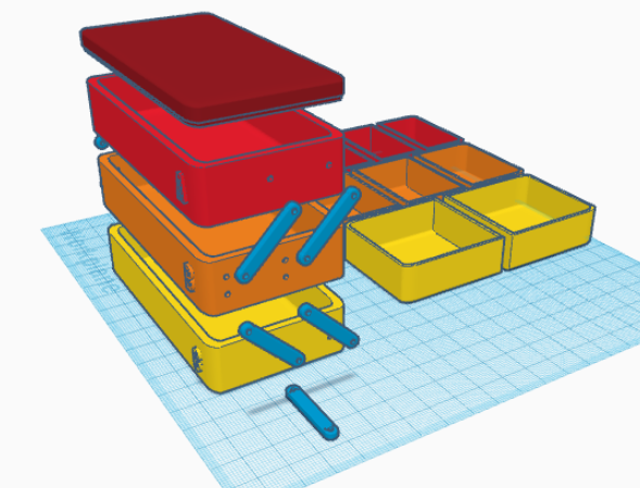 Mini tool box for nuts and bolts