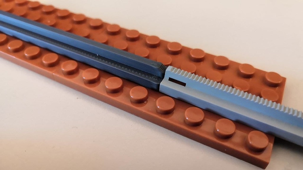 16 Stud long sigle rail Lego, Brick compatible