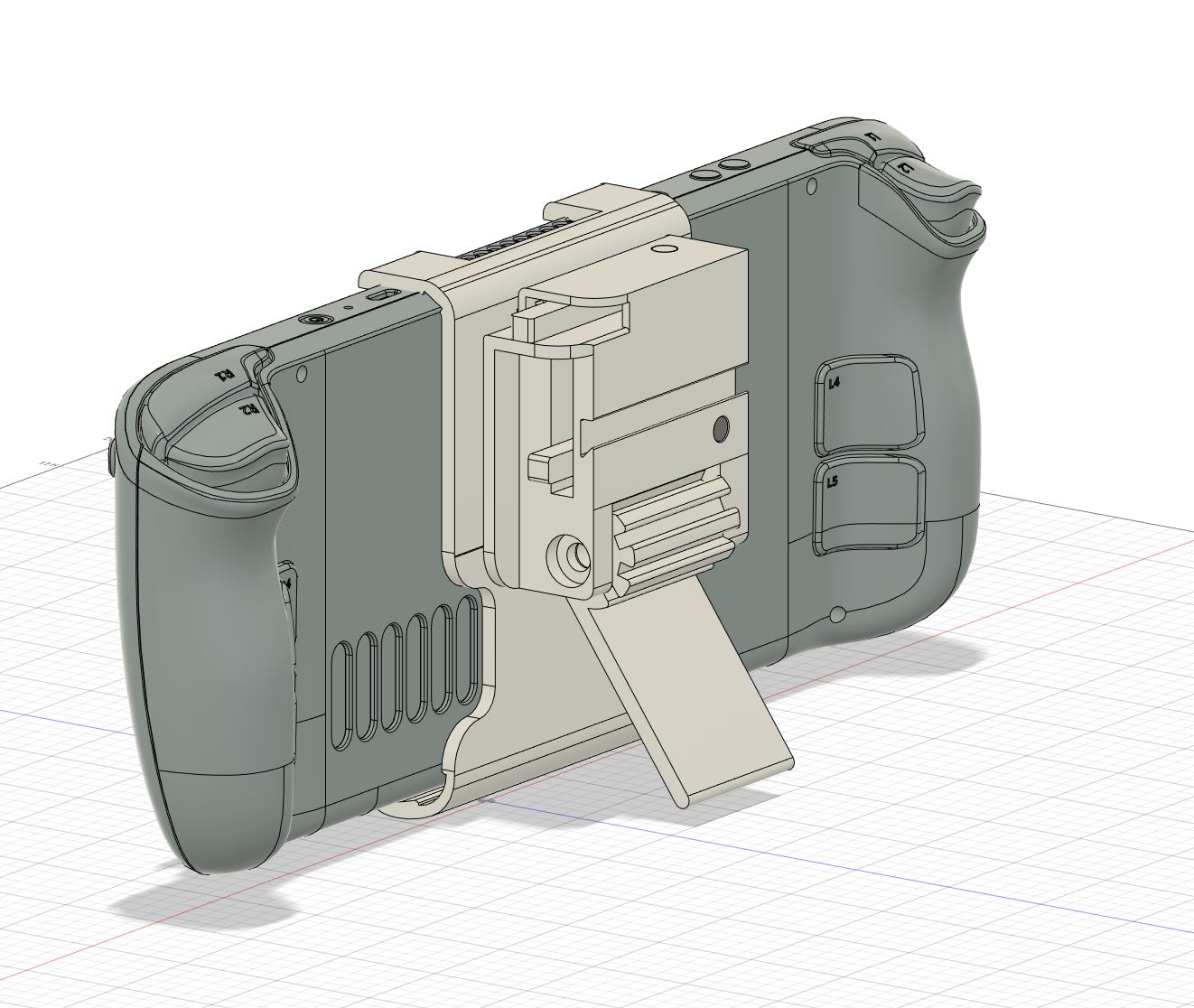 Steamclip - Steamdeck Attachment System - Adjustable Stand Attachment