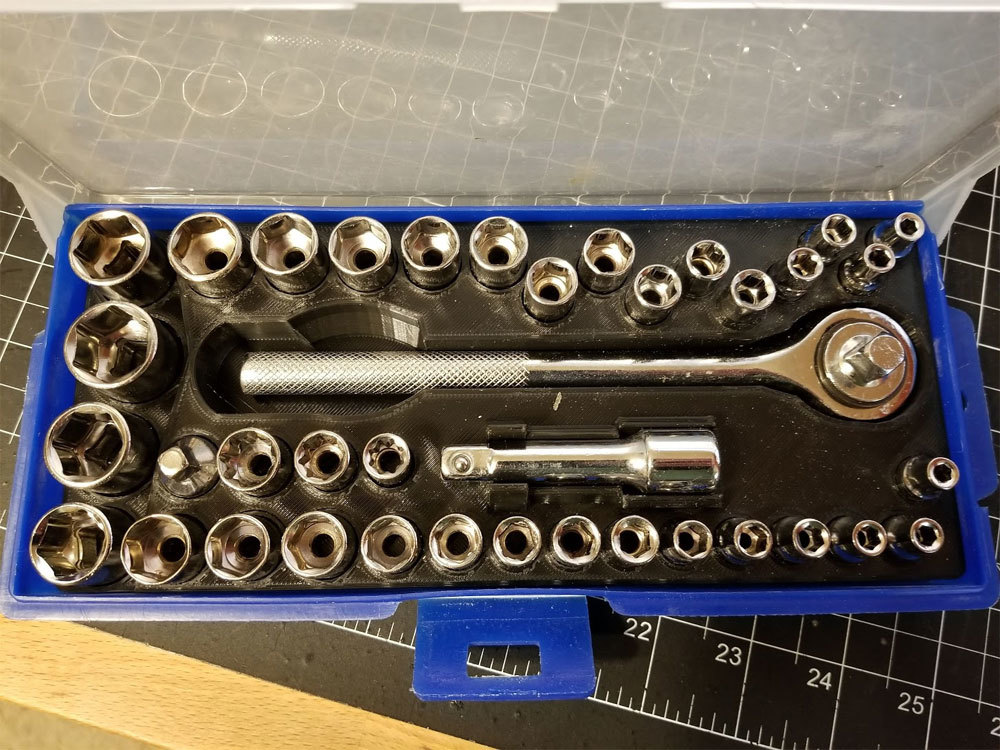 Harbor Freight 40pc Socket Set Insert 62843 (REMIX for sets with larger 9/16" sockets)