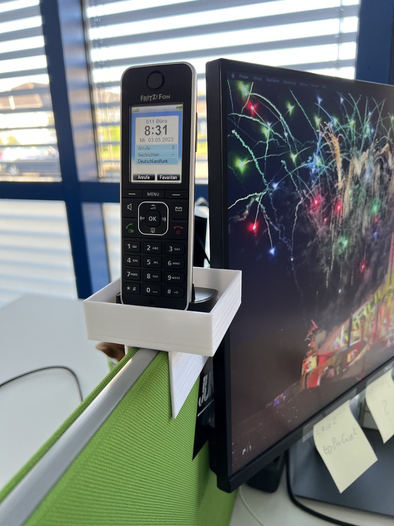 Phone holder for Desk Divider