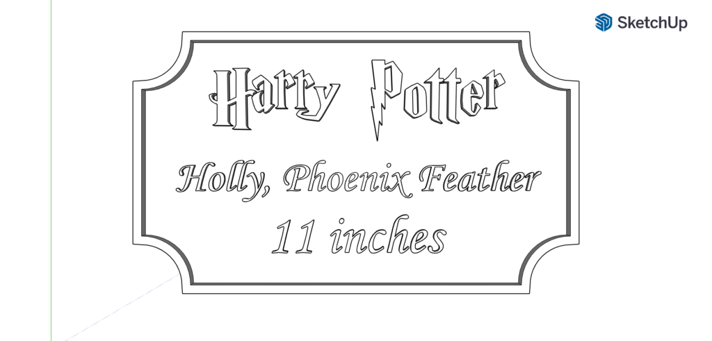 Harry Potter Wand Plate