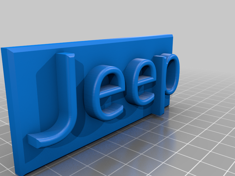 custom Jeep badge 