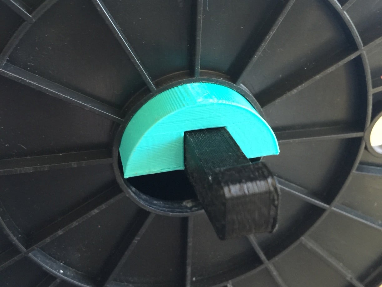 Lulzbot Mini filament spool bushing w/ flange, 38mm spools