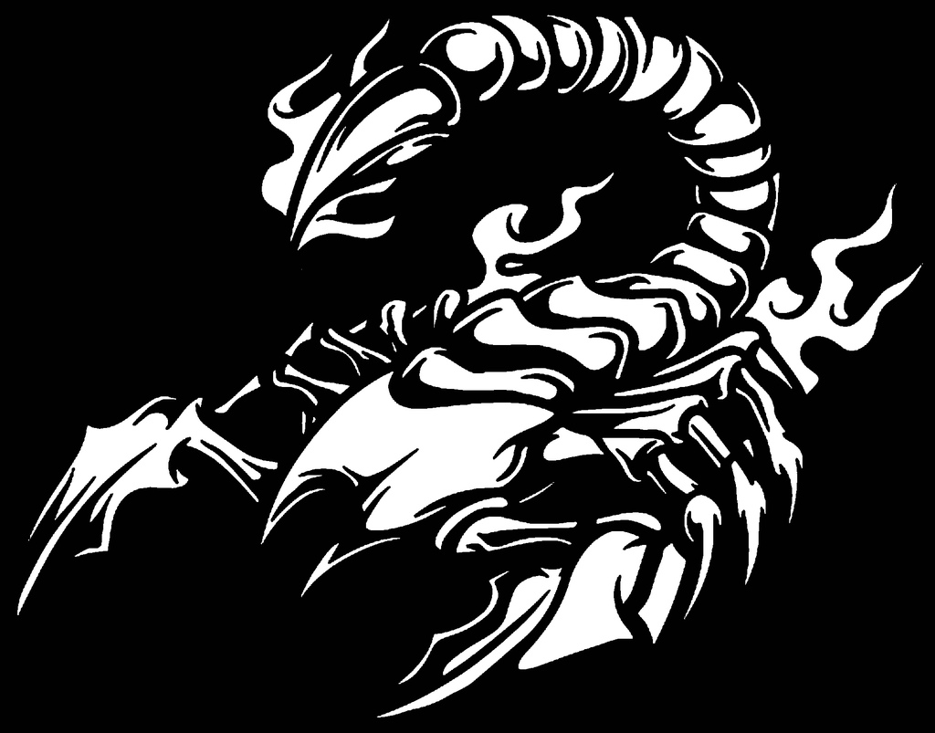 Scorpion stencil 11