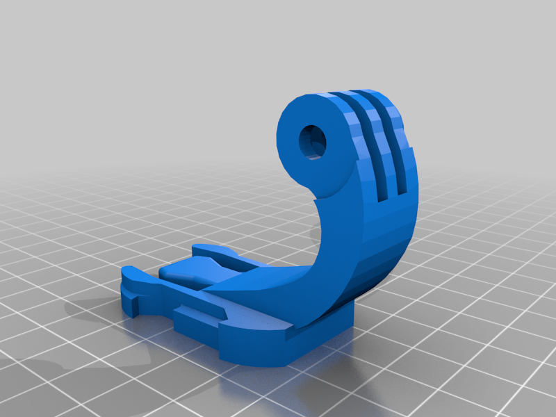 Extended GoPro J-hook Mount + Quick Release Base
