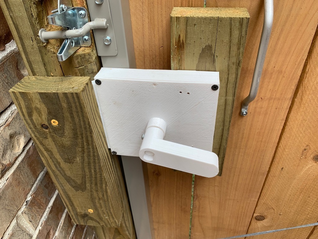 Outdoors latch for a gate