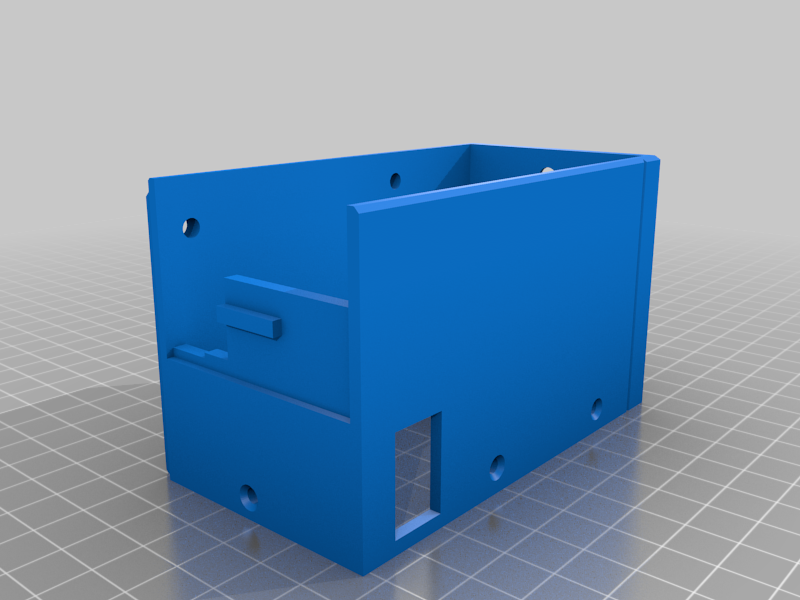 Prusa i3 MK3 PSU cover with rear power input - Fixed Socket Hole