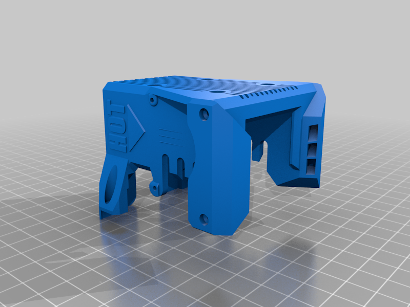 BLV 3D-printer part: modified block shield for BMG extruder