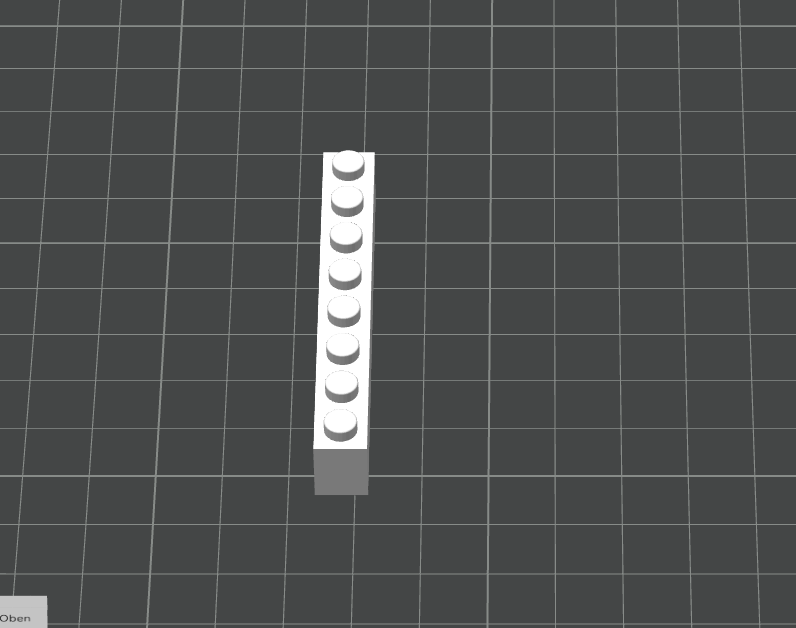 Lego compatible 1x8 brick