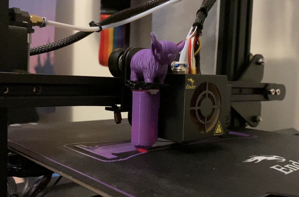 Ender 3 Pro Highland Cow Printer Accessory BLTouch-Mounted