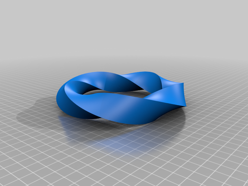 Möbius Strip with triangular cross section 600 degrees