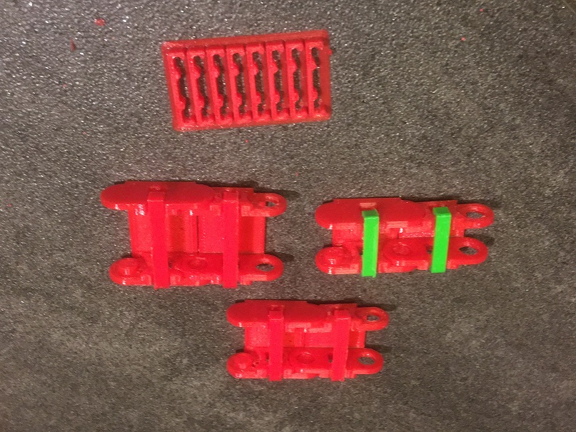 Cable chain for CNC and printer, printed flat remix