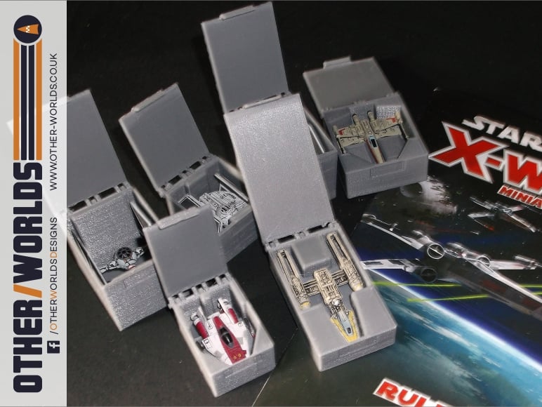 X-Wing Miniatures game ship boxes