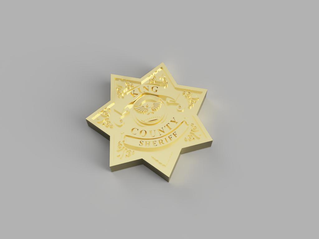 King County Sheriff Badge - The Walking Dead