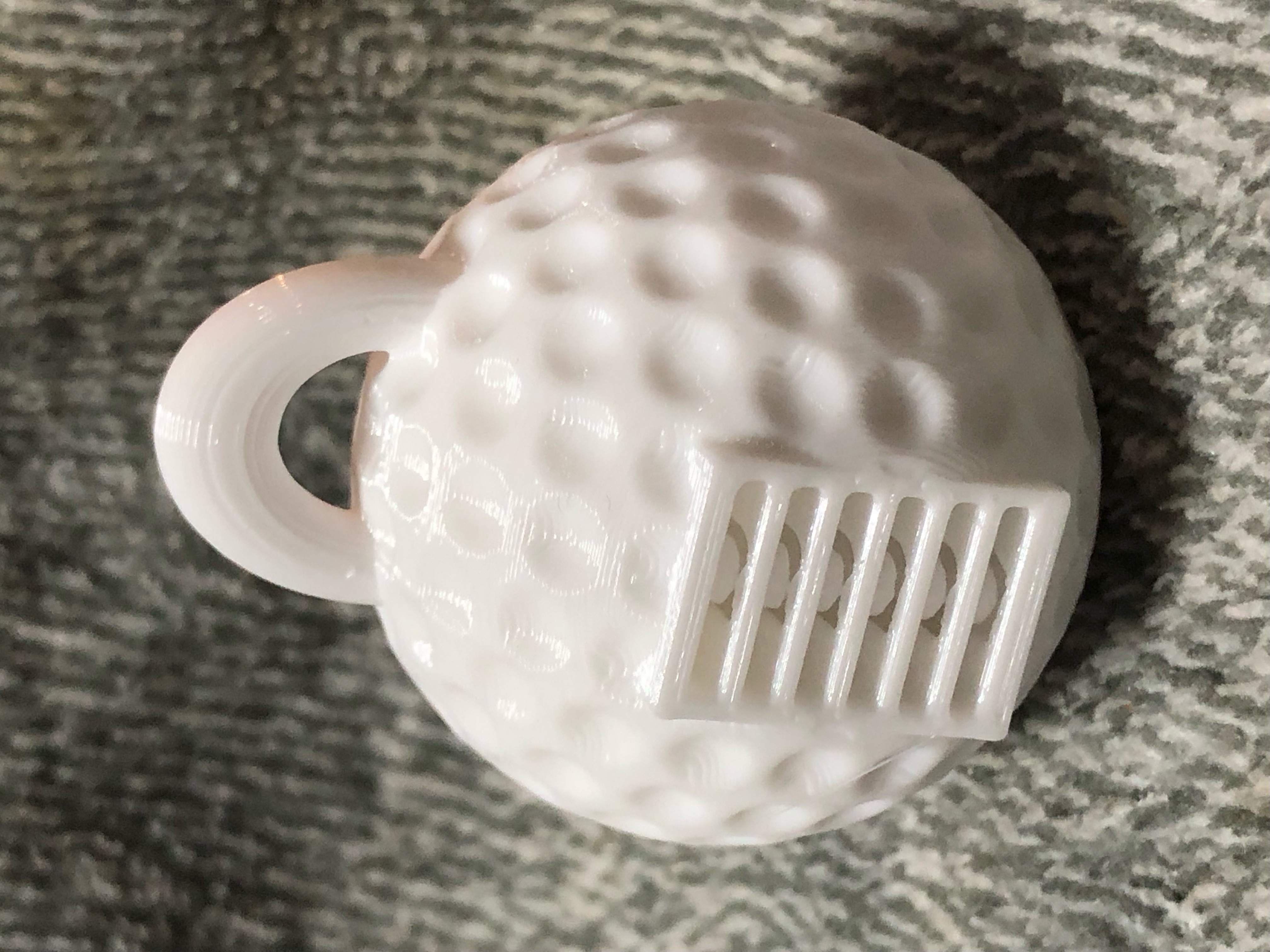 Micro SD Card Holder Golf Ball Keychain /Necklace