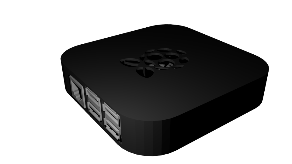 Raspberry Pi 2 / B+ case (Apple TV lookalike)
