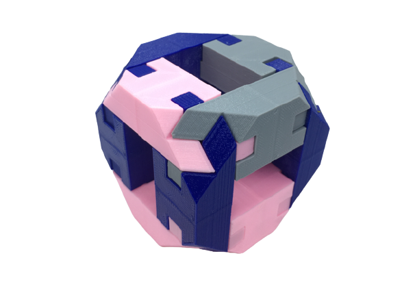 Double Three-Way Joint Model, Truncated Cube, Tetradodecahedron