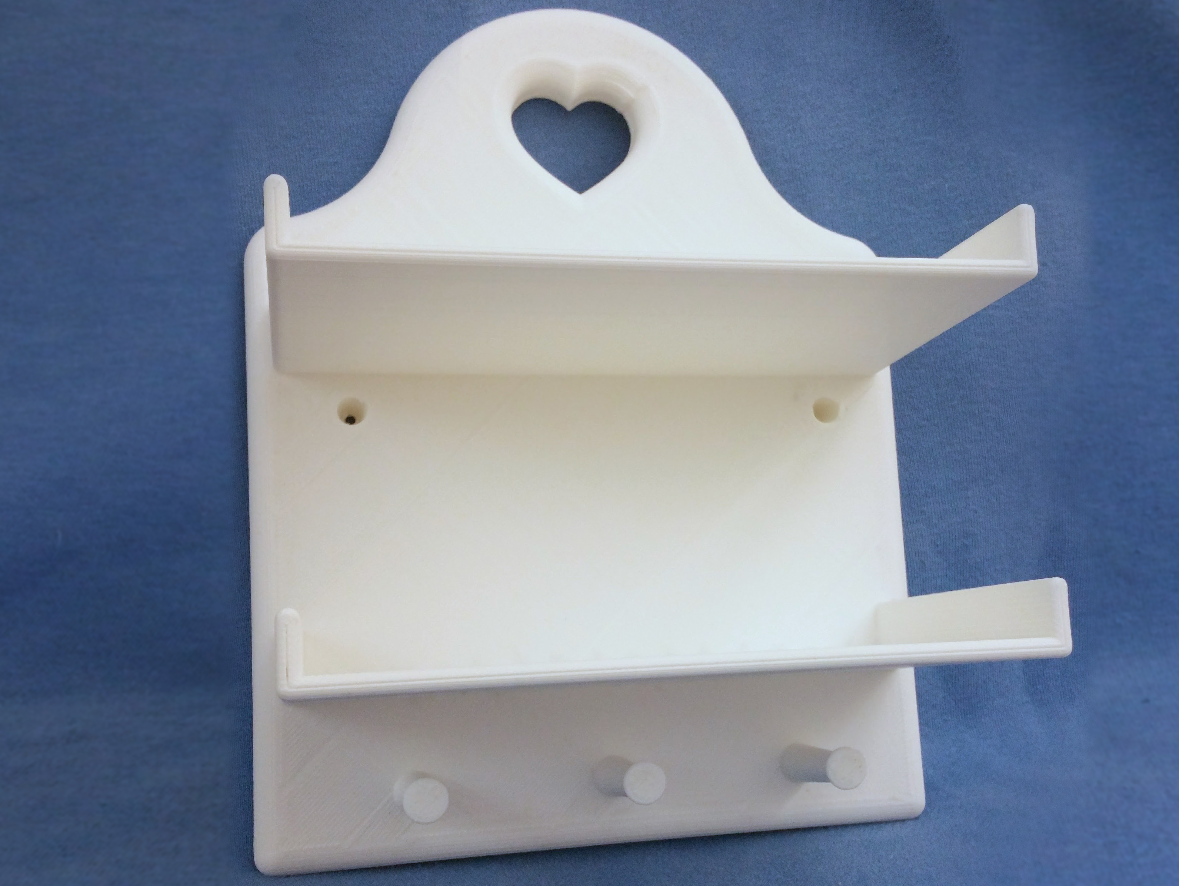 Fancy Shelf and Coat Hooks