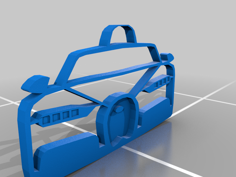 Bugatti Chiron KeyChain 3d Printable