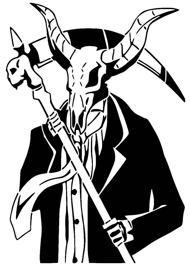Grim Reaper stencil 15