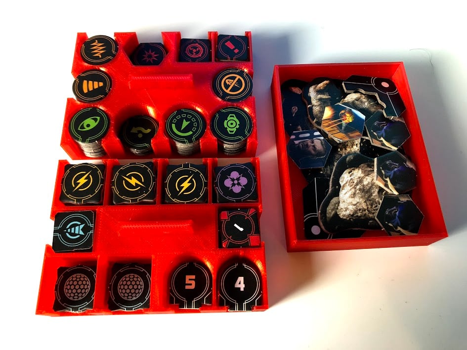 X-Wing Miniatures 2.0 stackable token/accessory holder V1.1(Magnets)