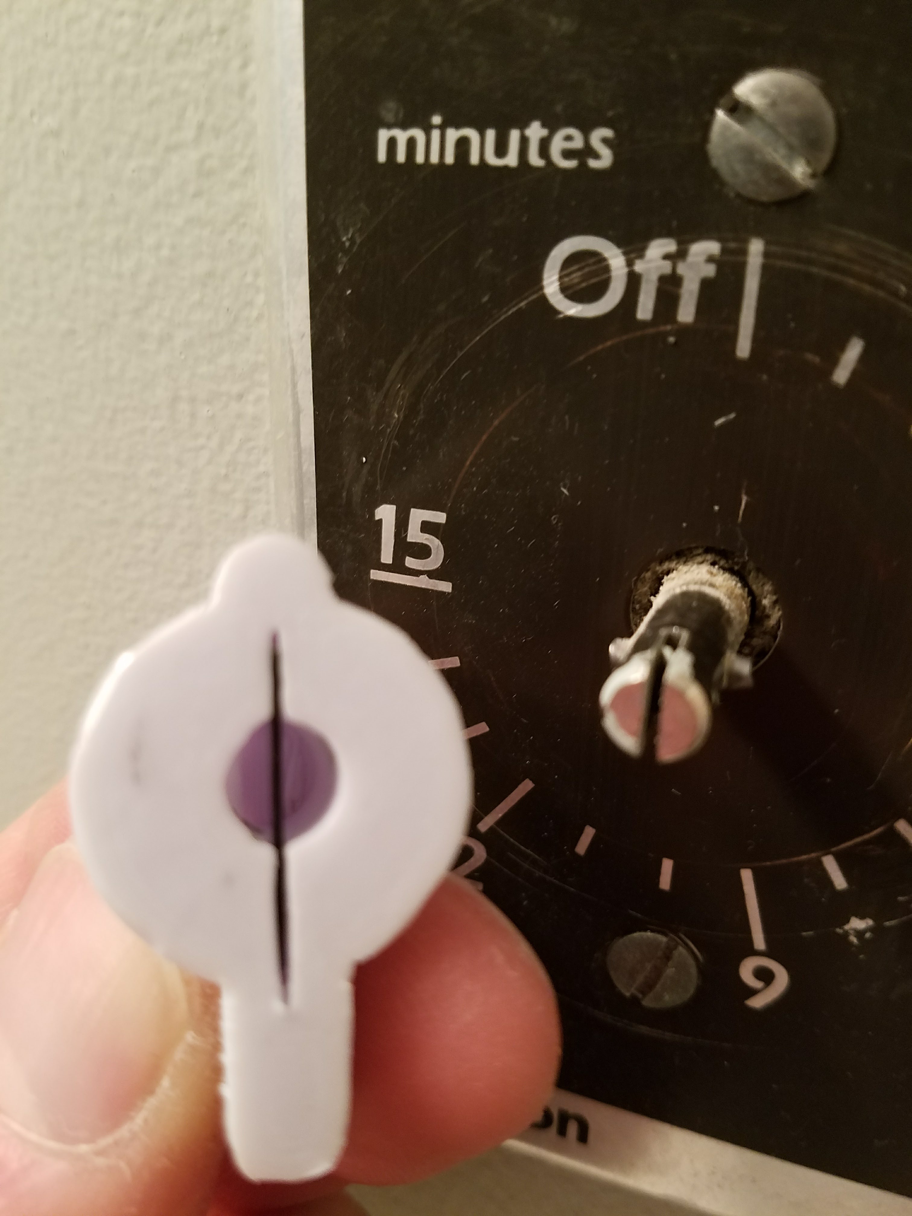 timer knob for slotted post