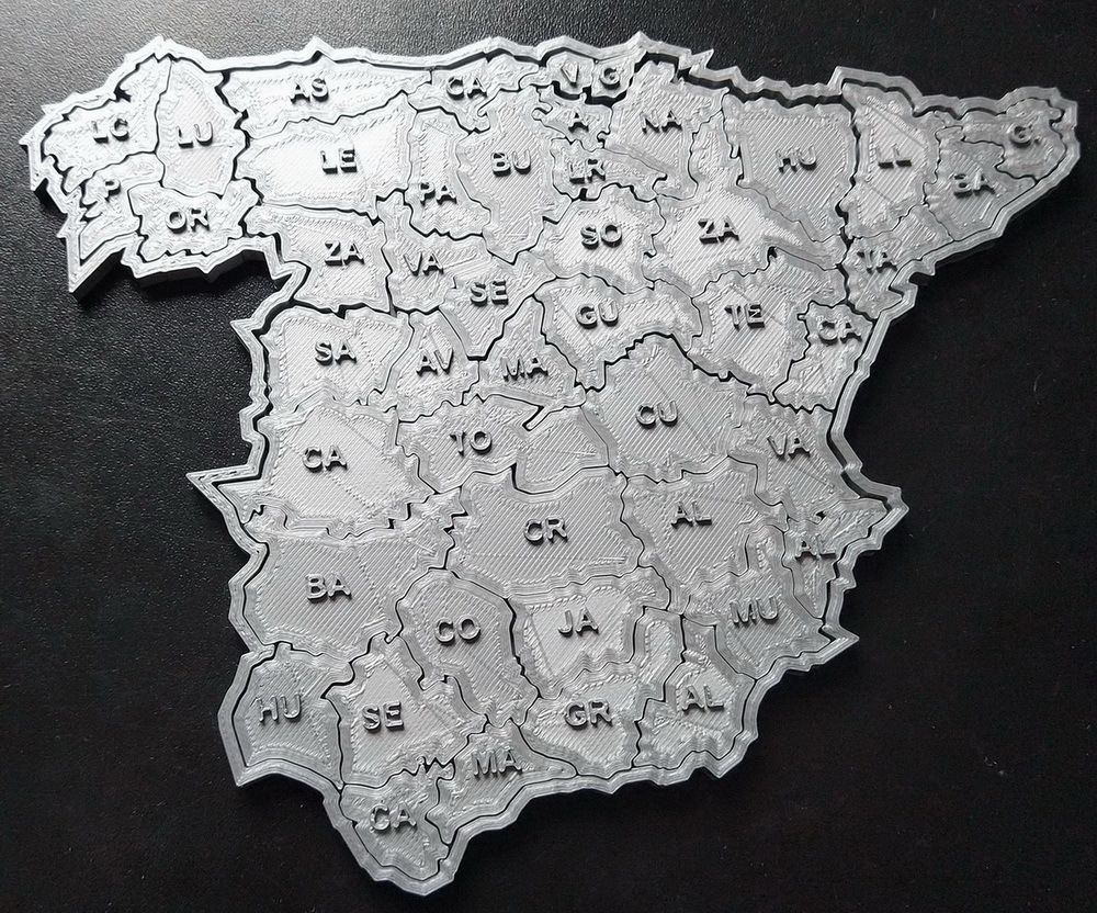 Puzzle mapa de España ( por provincias y por comunidades autonomas )