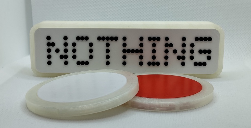 NOTHING 3D PRINT (1) - Logo and Coasters