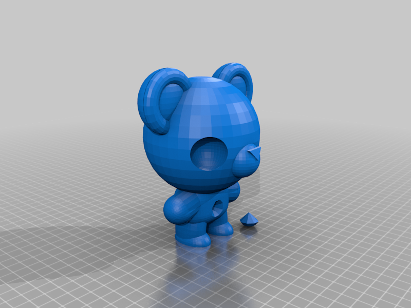 Bear with removable Gem