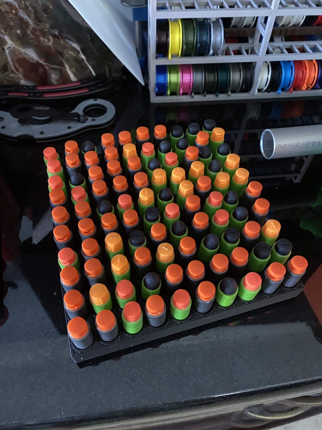 Nerf dart holder for gluing darts