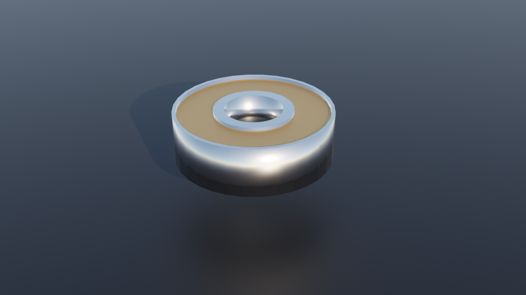 608ZZ bearing object with exact dimensions 