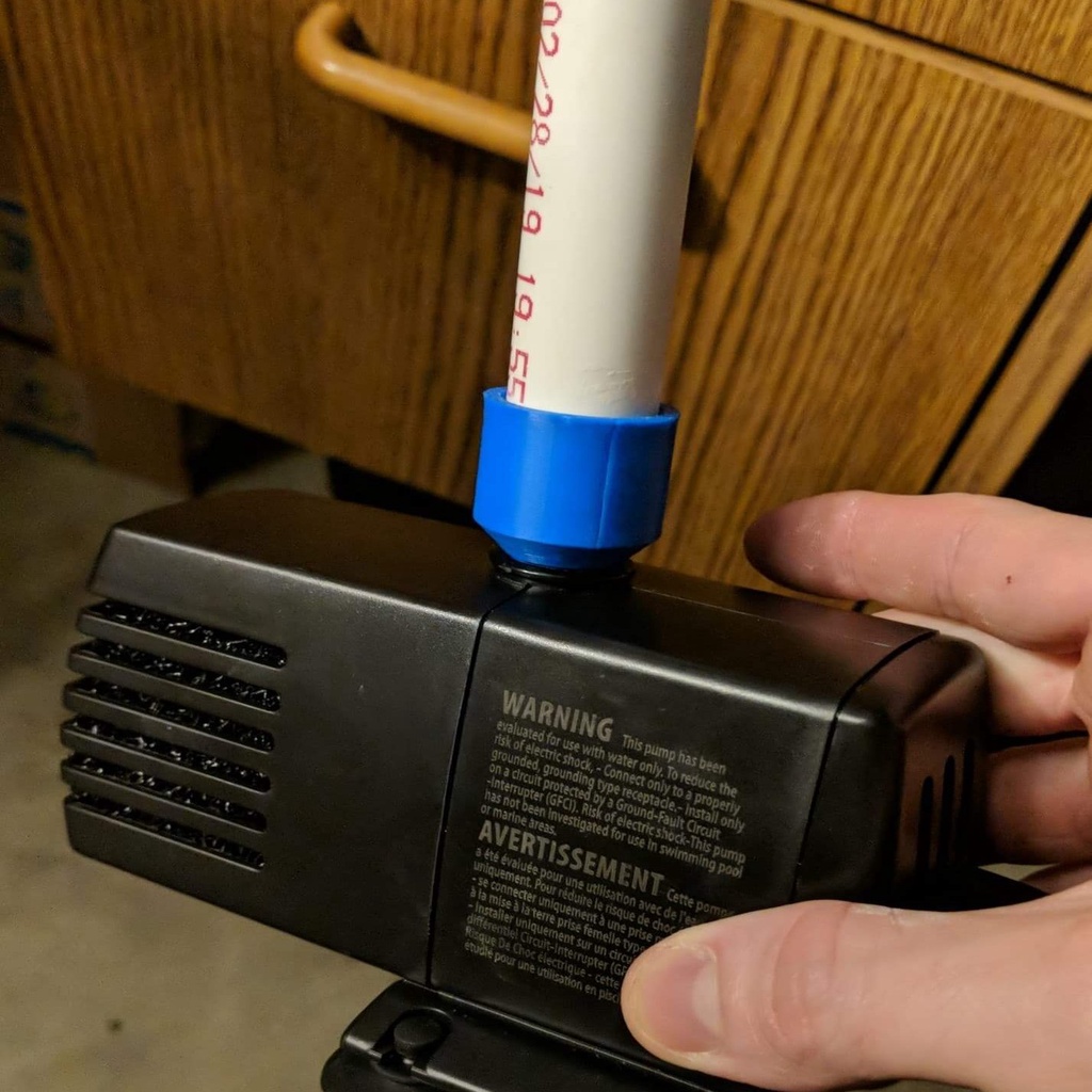3/8" (Thread) to 1/2" PVC Adapter