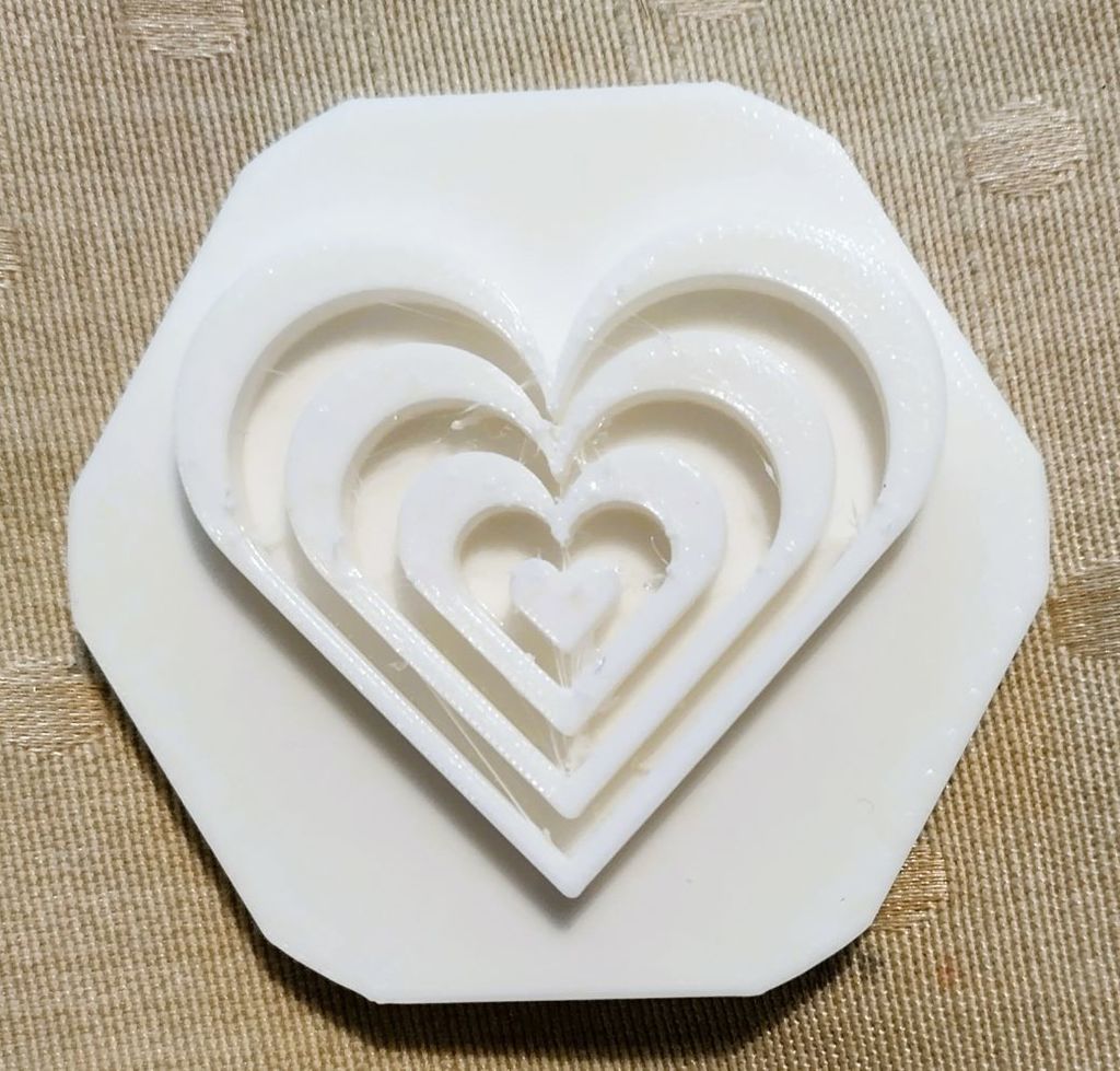 Heart Design Fondant Stamp for Valentine's Day
