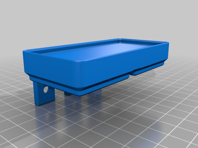 Gridfinity 2x1 base riser hooked