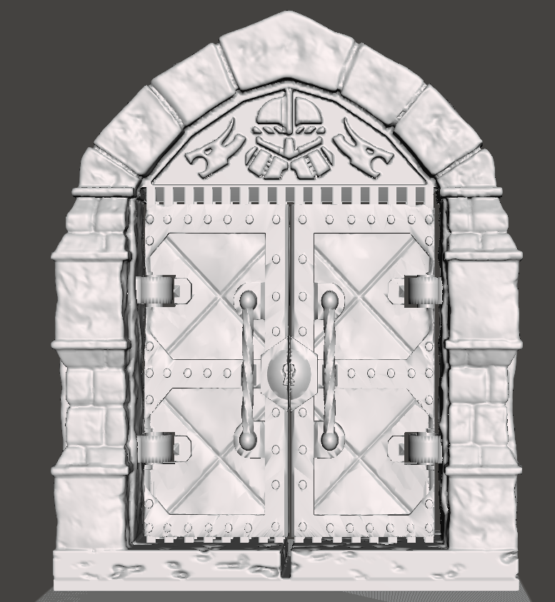 OpenForge 2.0 Boss Door (Cut-Stone) Remix with working hinge
