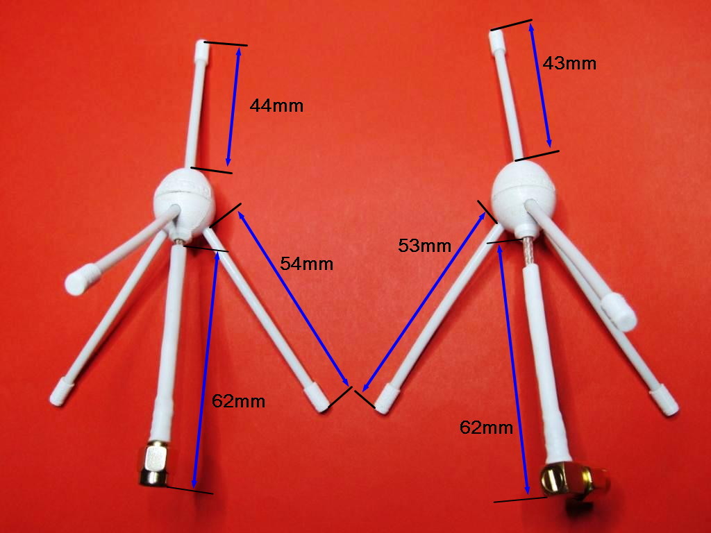 Antenna FPV GP 1160 MHz (1,2 GHz)  transmiter and receiver.