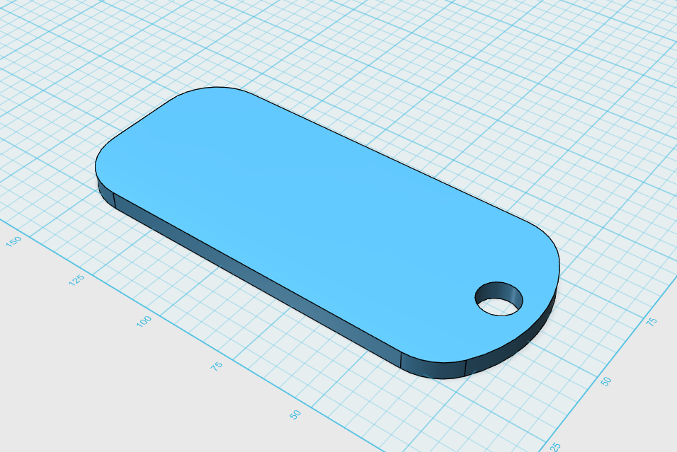 Blank Keychain