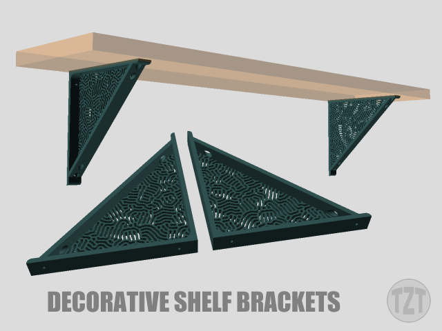 Decorative Shelf Bracket (Left and Right set)